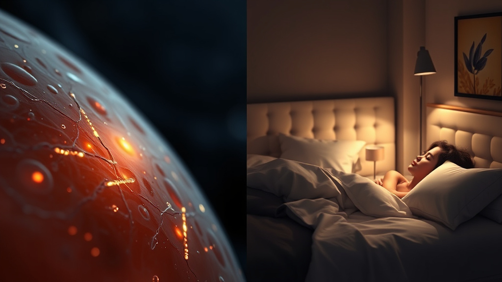 Infographic showing how sleep affects your skin and tips to improve skin through better sleep