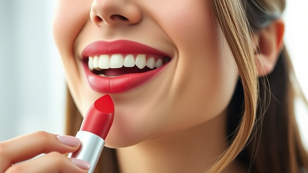 Woman applying red shade long lasting lipsticks for everyday wear 2025