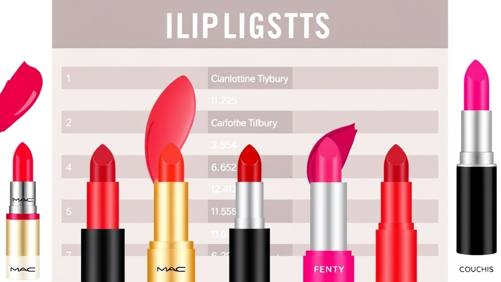 Infographic of top 10 long lasting lipsticks for everyday wear in 2025