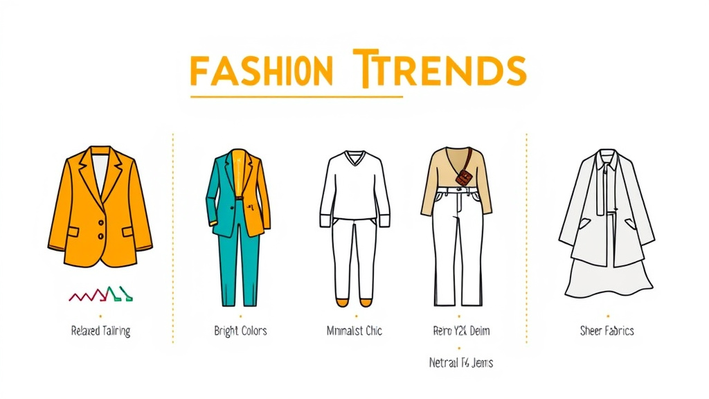 Infographic of top 5 summer 2025 fashion trends you can actually wear